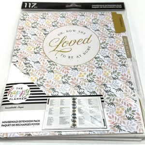 The Happy Planner Undated Extension Household Chores Meal Plans Budget Projects